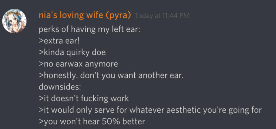 my left ear
